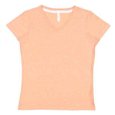 Ladies' V-Neck Harborside Melange Jersey T-Shirt Thumbnail