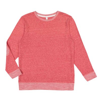 Adult Harborside Melange French Terry Crewneck with Elbow Patches Thumbnail