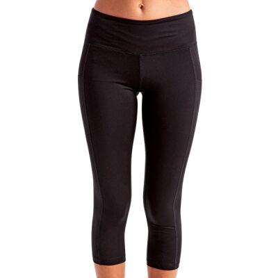 Ladies' Three-Quarter Performance Leggings Thumbnail