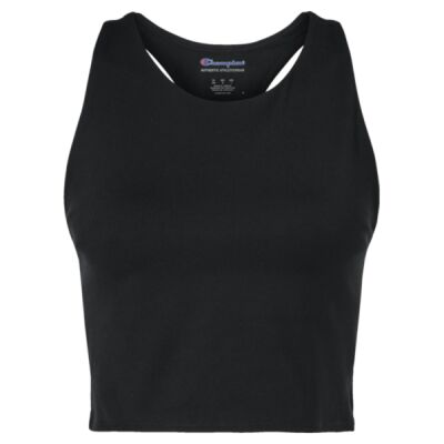 Women's Crop Racerback Tank Top Thumbnail