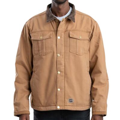Unisex Vintage Washed Sherpa-Lined Work Jacket Thumbnail