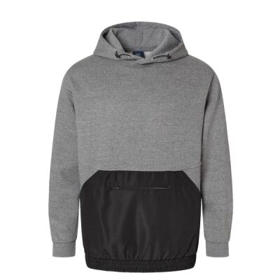 Unisex Mixed Media Hooded Sweatshirt Thumbnail