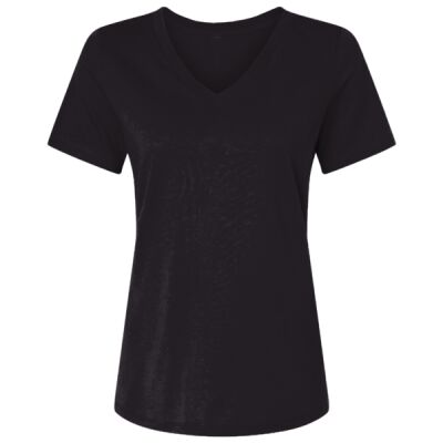 Women's USA-Made Fine Jersey V-Neck T-Shirt Thumbnail