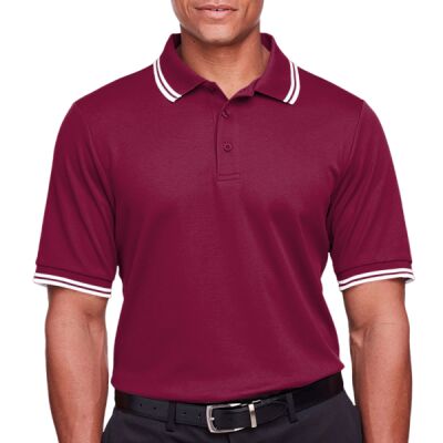 Men's CrownLux Performance® Plaited Tipped Polo Thumbnail