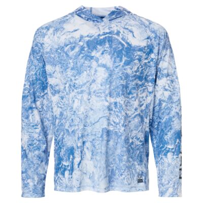 Men's Pursuit Mossy Oak Printed Hooded Long Sleeve T-Shirt Thumbnail