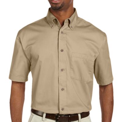 Men's Easy Blend™ Short-Sleeve Twill Shirt with Stain-Release Thumbnail