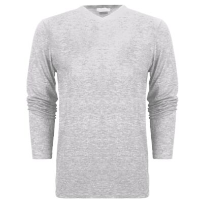 Unisex Long Sleeve V-Neck Tee Thumbnail