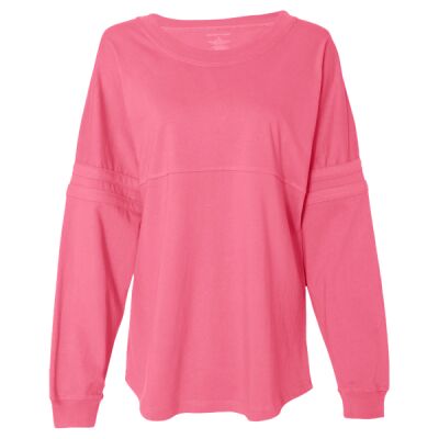 Women's Jersey Pom Pom Long Sleeve T-Shirt Thumbnail