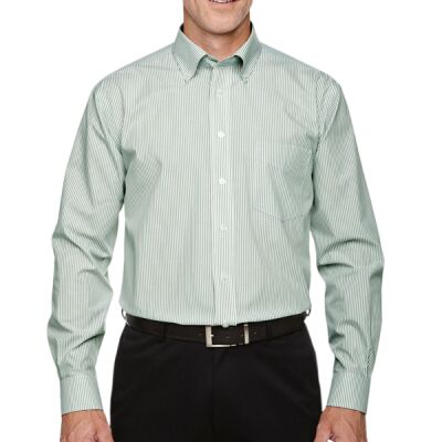 Men's Crown Collection® Banker Stripe Woven Shirt Thumbnail