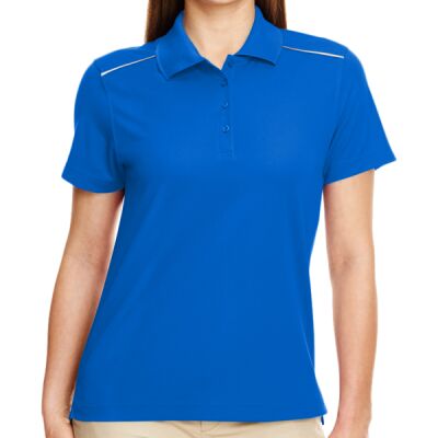 Ladies' Radiant Performance Piqué Polo with Reflective Piping Thumbnail