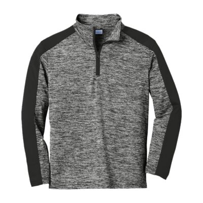 Youth PosiCharge ® Electric Heather Colorblock 1/4 Zip Pullover Thumbnail