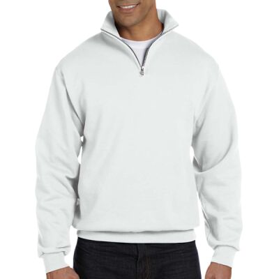 Adult NuBlend® Quarter-Zip Cadet Collar Sweatshirt Thumbnail