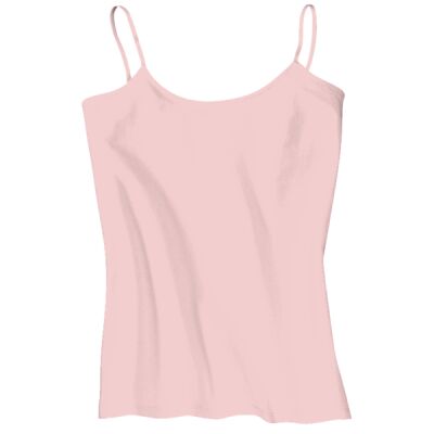 Juniors 1x1 Rib Spaghetti Strap Tank Thumbnail