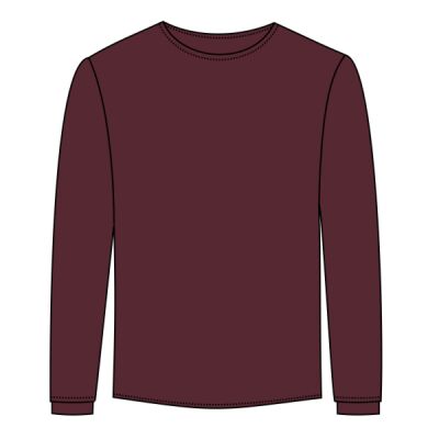 Tagless&#174; 100% Cotton Long Sleeve T Shirt Thumbnail