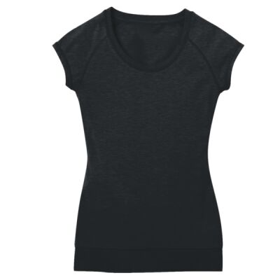 Juniors Cotton/Spandex Banded Raglan Thumbnail
