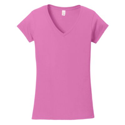Softstyle ® Junior Fit V Neck T Shirt Thumbnail