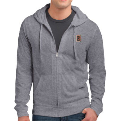 Embroidered DT1100 Jersey - Young Mens Lightweight Jersey Full Zip Hoodie Thumbnail