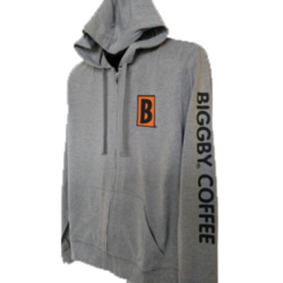 B Icon with Sleeve Print - Young Mens Lightweight Jersey Full Zip Hoodie Thumbnail