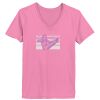 Ladies ComfortSoft® V Neck T Shirt Thumbnail