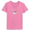 Ladies ComfortSoft® V Neck T Shirt Thumbnail