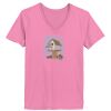 Ladies ComfortSoft® V Neck T Shirt Thumbnail