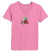 Ladies ComfortSoft® V Neck T Shirt Thumbnail