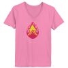 Ladies ComfortSoft® V Neck T Shirt Thumbnail