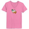 Ladies ComfortSoft® V Neck T Shirt Thumbnail