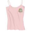 Juniors 1x1 Rib Spaghetti Strap Tank Thumbnail