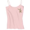 Juniors 1x1 Rib Spaghetti Strap Tank Thumbnail
