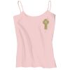Juniors 1x1 Rib Spaghetti Strap Tank Thumbnail