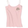 Juniors 1x1 Rib Spaghetti Strap Tank Thumbnail