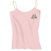 Juniors 1x1 Rib Spaghetti Strap Tank Thumbnail