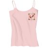 Juniors 1x1 Rib Spaghetti Strap Tank Thumbnail