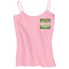 Juniors 1x1 Rib Spaghetti Strap Tank Thumbnail