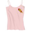 Juniors 1x1 Rib Spaghetti Strap Tank Thumbnail