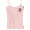 Juniors 1x1 Rib Spaghetti Strap Tank Thumbnail