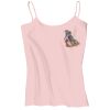 Juniors 1x1 Rib Spaghetti Strap Tank Thumbnail
