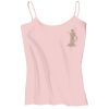 Juniors 1x1 Rib Spaghetti Strap Tank Thumbnail