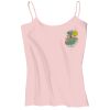 Juniors 1x1 Rib Spaghetti Strap Tank Thumbnail
