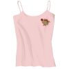 Juniors 1x1 Rib Spaghetti Strap Tank Thumbnail