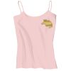 Juniors 1x1 Rib Spaghetti Strap Tank Thumbnail
