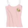 Juniors 1x1 Rib Spaghetti Strap Tank Thumbnail