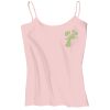 Juniors 1x1 Rib Spaghetti Strap Tank Thumbnail
