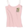 Juniors 1x1 Rib Spaghetti Strap Tank Thumbnail