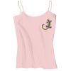 Juniors 1x1 Rib Spaghetti Strap Tank Thumbnail