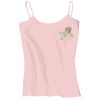 Juniors 1x1 Rib Spaghetti Strap Tank Thumbnail