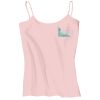 Juniors 1x1 Rib Spaghetti Strap Tank Thumbnail