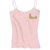 Juniors 1x1 Rib Spaghetti Strap Tank Thumbnail