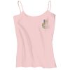 Juniors 1x1 Rib Spaghetti Strap Tank Thumbnail